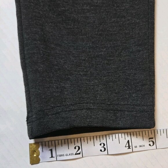 INC International Concepts Size 12 Leggings Dark Gray Grey Thick Elastic Ankle - Picture 6 of 8